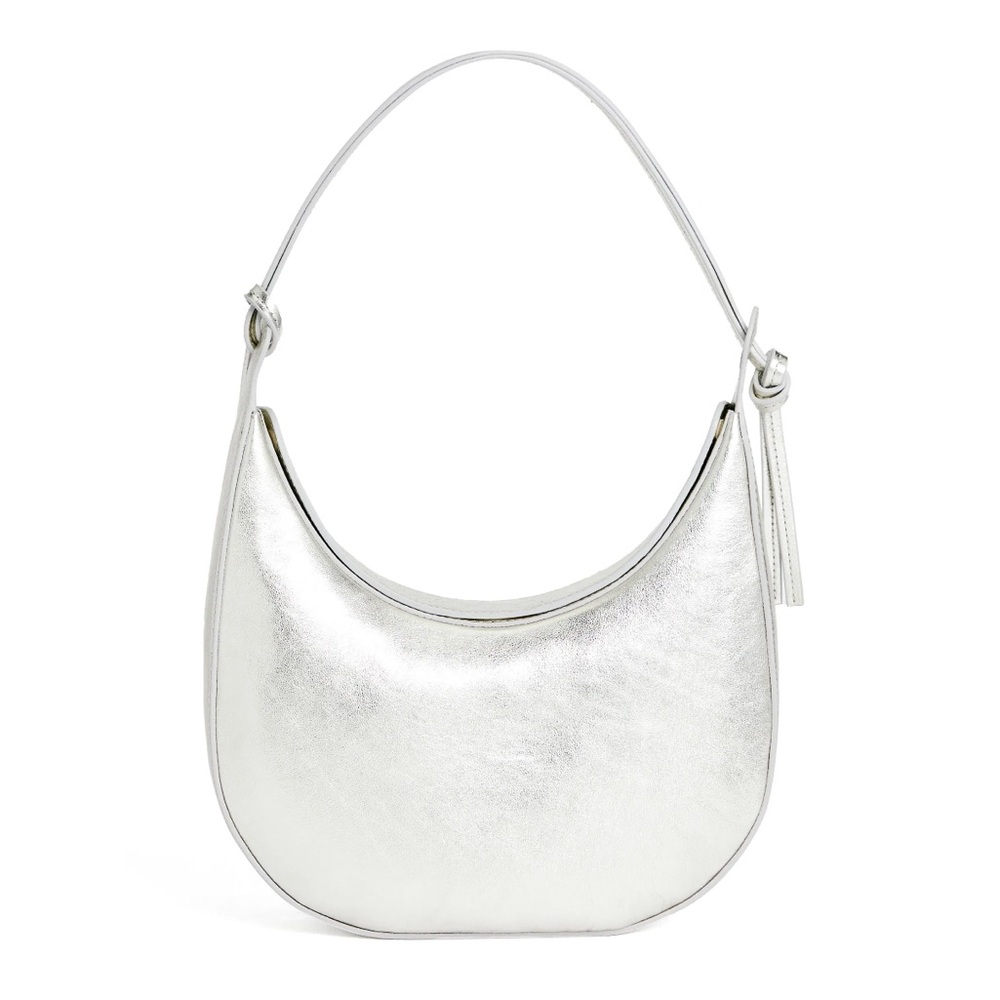 Reformation Medium Rosetta Bag in Silver Used Once No Flaws